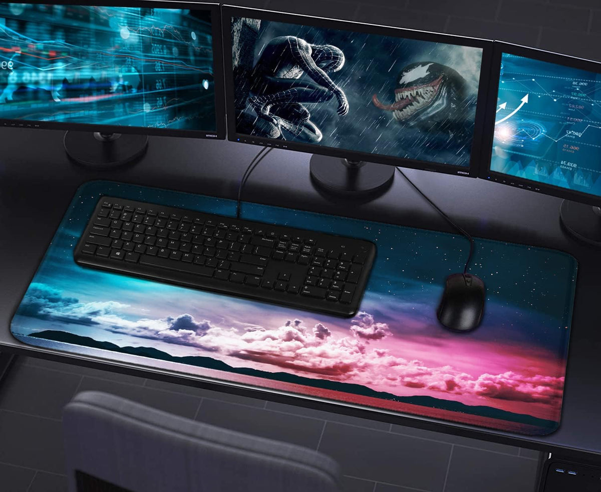 Large Extended Gaming Mouse Pad with Stitched Edges (31.5X15.7In) Mousepad