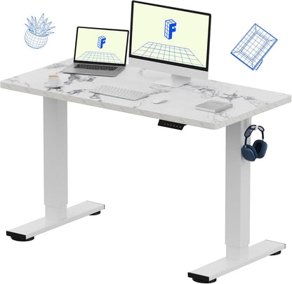 EN1 48"x24" One-Piece Standing Desk, White