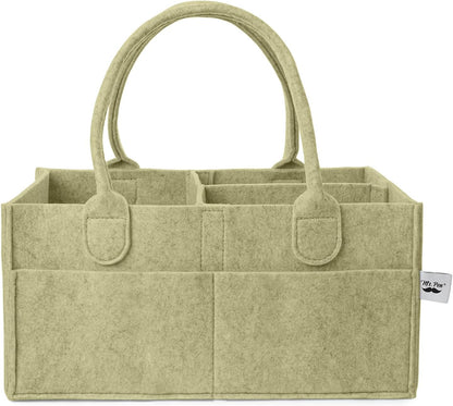 Baby Diaper Caddy Organizer, Gray, Medium