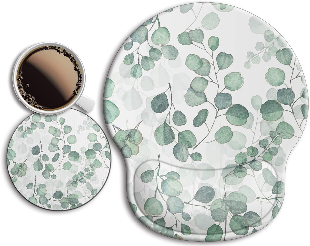 Ergonomic Mouse Pad with Wrist Rest Support,Gel Mouse Pads for Desk - Colors A