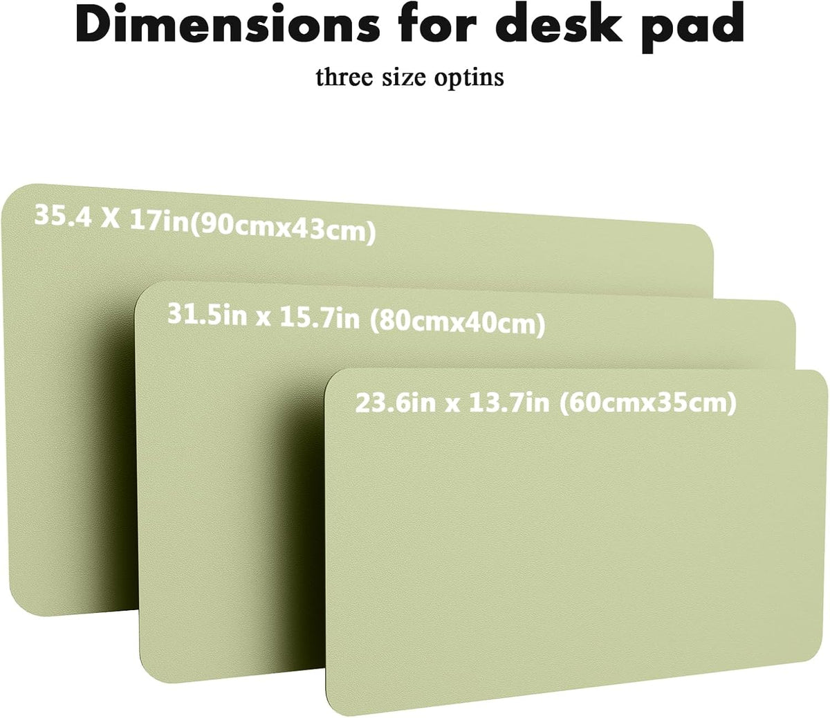 Double-Sided Desk Pad, 31.5"x15.7"Leather Desk Mat, Eco Cork Desk Pad Protector,Large Mouse Pad,Waterproof Desk Blotter for Office/Home(Coffee)