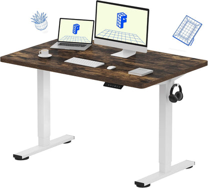 EN1 48"x24" One-Piece Standing Desk, White