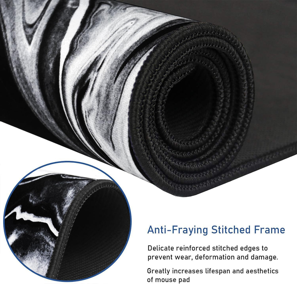 Large Extended Gaming Mouse Pad with Stitched Edges (31.5X15.7In) Mousepad