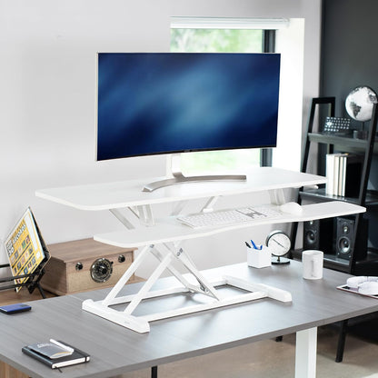 Black 32 in Standing Desk Converter, DESK-V000K