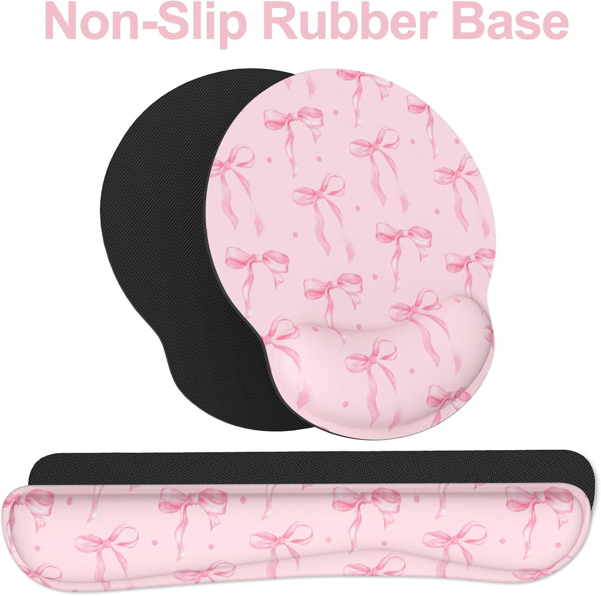 Ergonomic Mouse Pad with Wrist Rest and Keyboard Wrist Rest, Mousepad