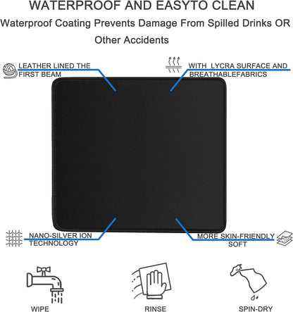 Large Gaming Mouse Pad, 31.5x15.7 inch Large Extended Computer Keyboard Mouse Mat, Water Resist Non-Slip Mousepad Rubber Base Long XXL Desk Mouse Pad for Work & Gaming, Office & Home, Black