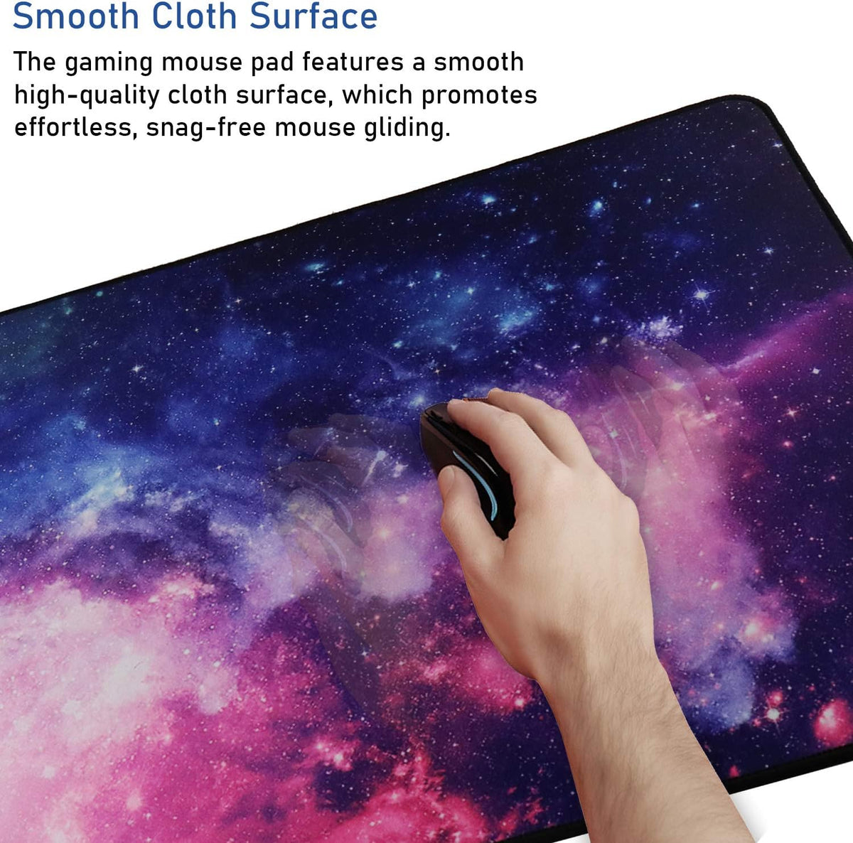 Large Extended Gaming Mouse Pad with Stitched Edges (31.5X15.7In) Mousepad