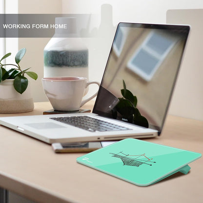 Small Glass Desktop Whiteboard Dry-Erase, Mini Pure Glass Whiteboard Stand