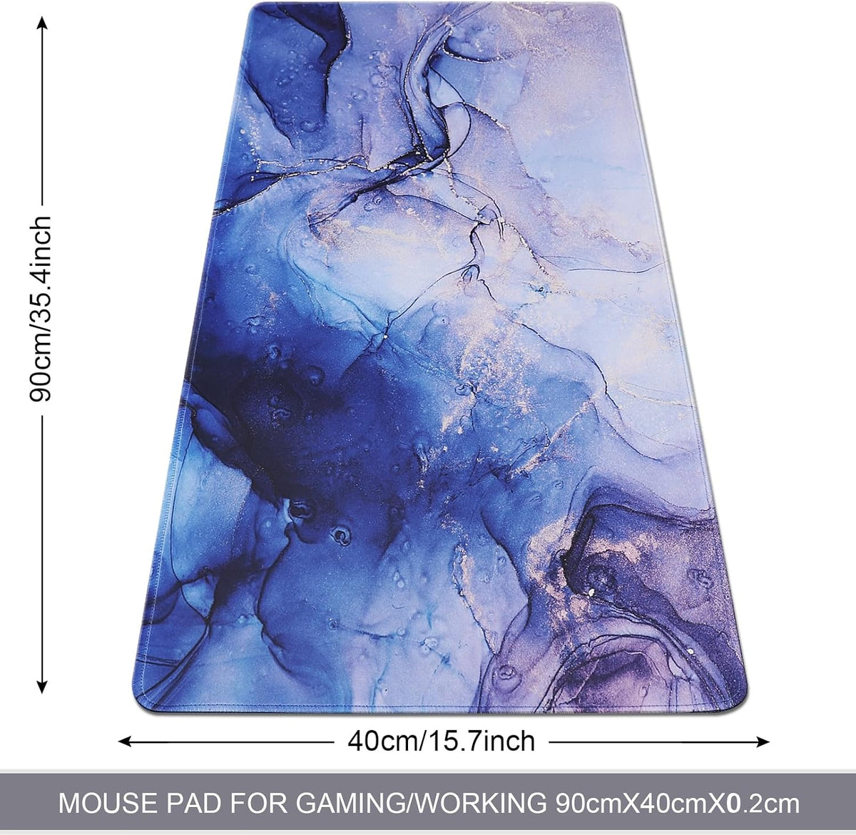 XXL Professional Large Mouse Pad & Computer Game Mouse Mat (35.4x15.7x0.1IN, Map) (90 * 40 Map)