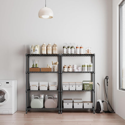 M MZG 450 lbs Steel Storage Shelving 3-Tier Utility Shelving Unit Steel Organizer Wire Rack for Home,Kitchen,Office (11.8" D x 17.7" W x 26.3" H) - Colors A