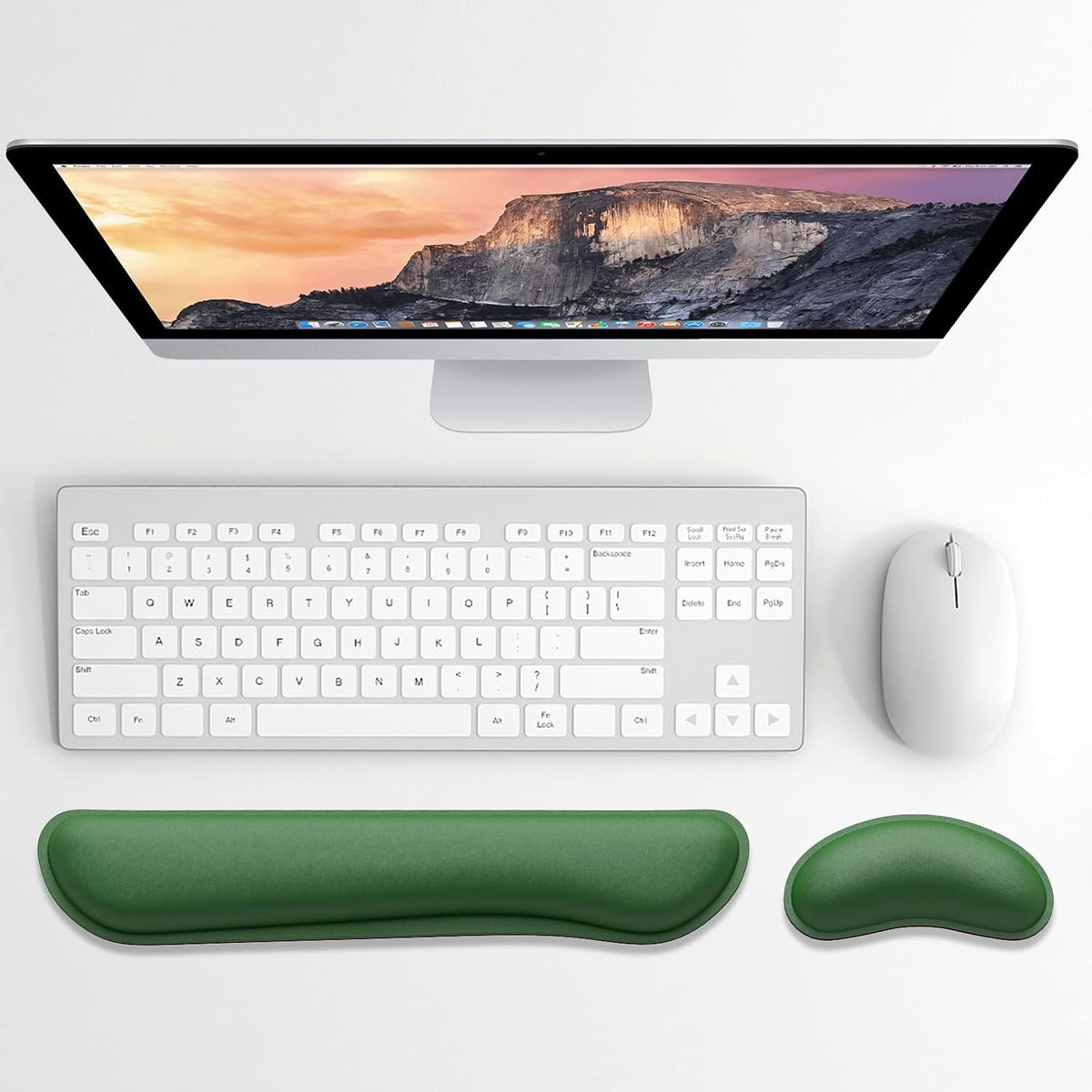 Dapesuom Enlarge Keyboard Wrist Rest, Cute Memory Foam Keyboard Wrist Cushion for Computer Desk Mats Support, Typing Pain Relief Ergonomic Mouse Pad Rests with Non-Slip Base for Gaming, Laptop, Purple