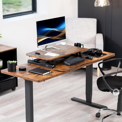 Black 32 in Standing Desk Converter, DESK-V000K