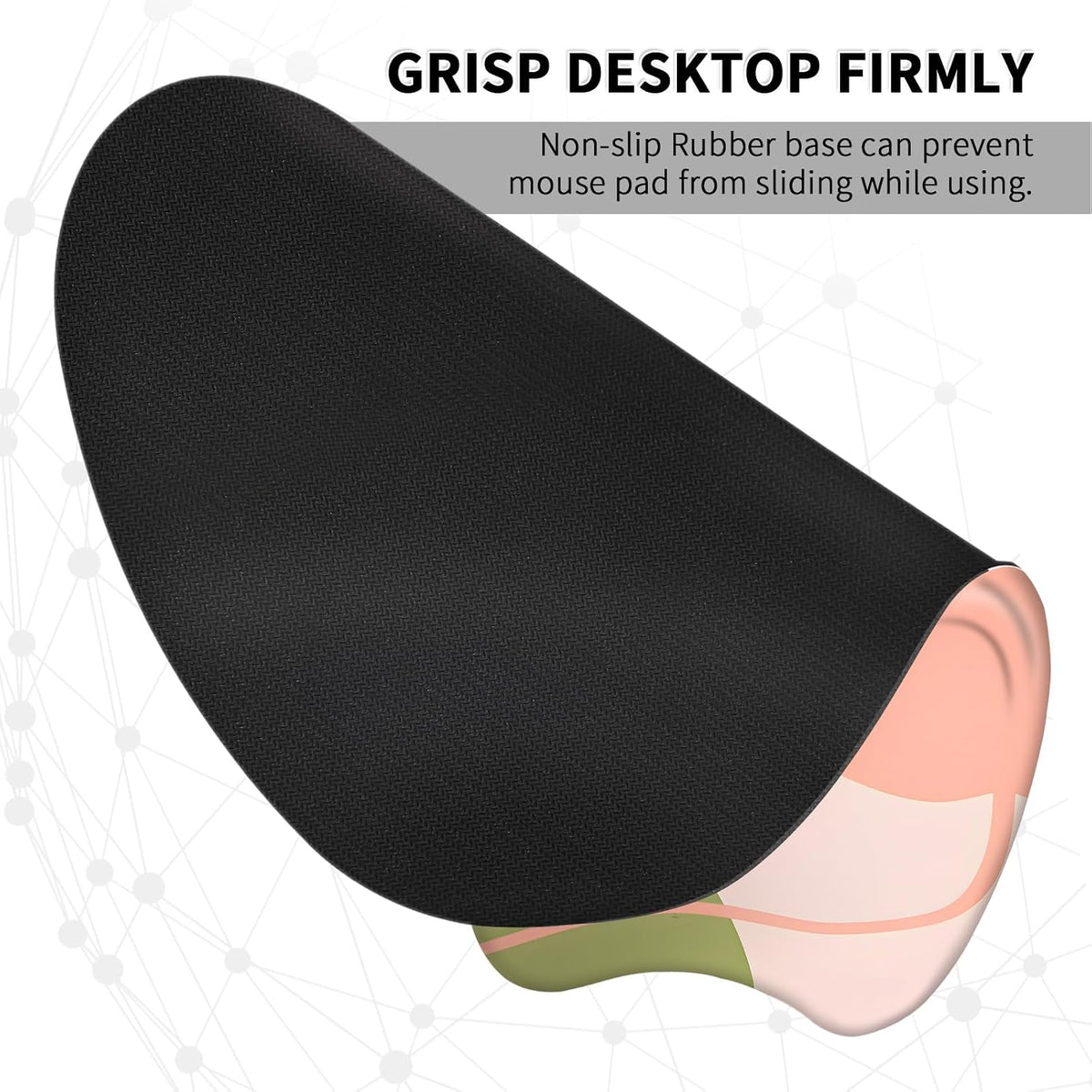 Ergonomic Mouse Pad with Wrist Rest, Memory Foam Support Mousepad