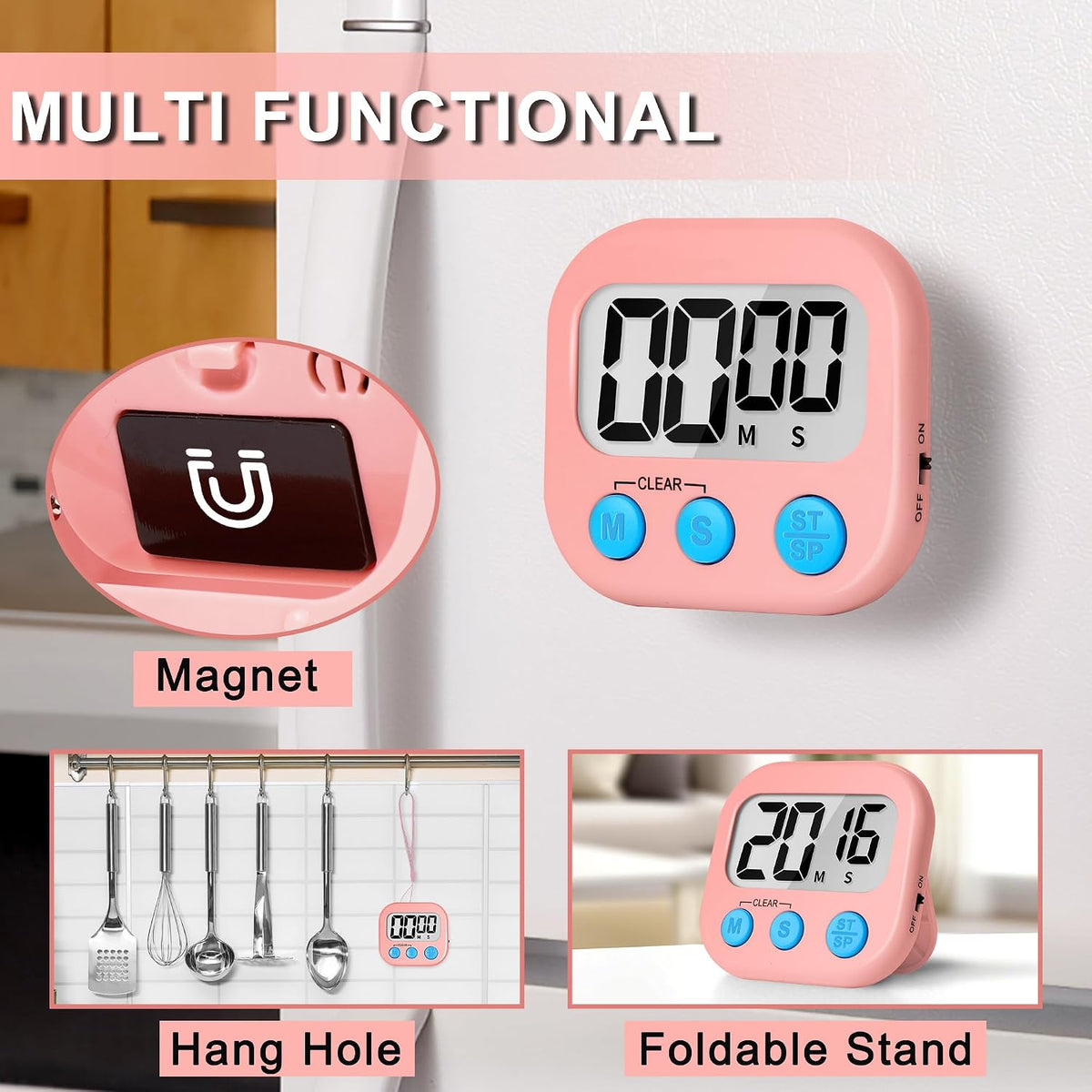 ZILLEEN Classroom Timer for Kids Teachers 2 Pack Digital Timers
