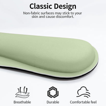 Bloss Leather Desk Pad and Keyboard Wrist Rest, Large Mouse Pad + Keyboard Pad+Mouse Wrist Support, Non-Slip Desk Mat Protector for Office, Home(31.5×15.7 Inches,Beige) - Colors A