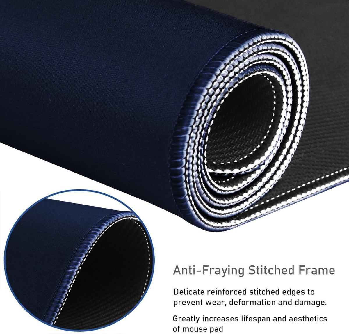 Large Extended Gaming Mouse Pad with Stitched Edges (31.5X15.7In) Mousepad