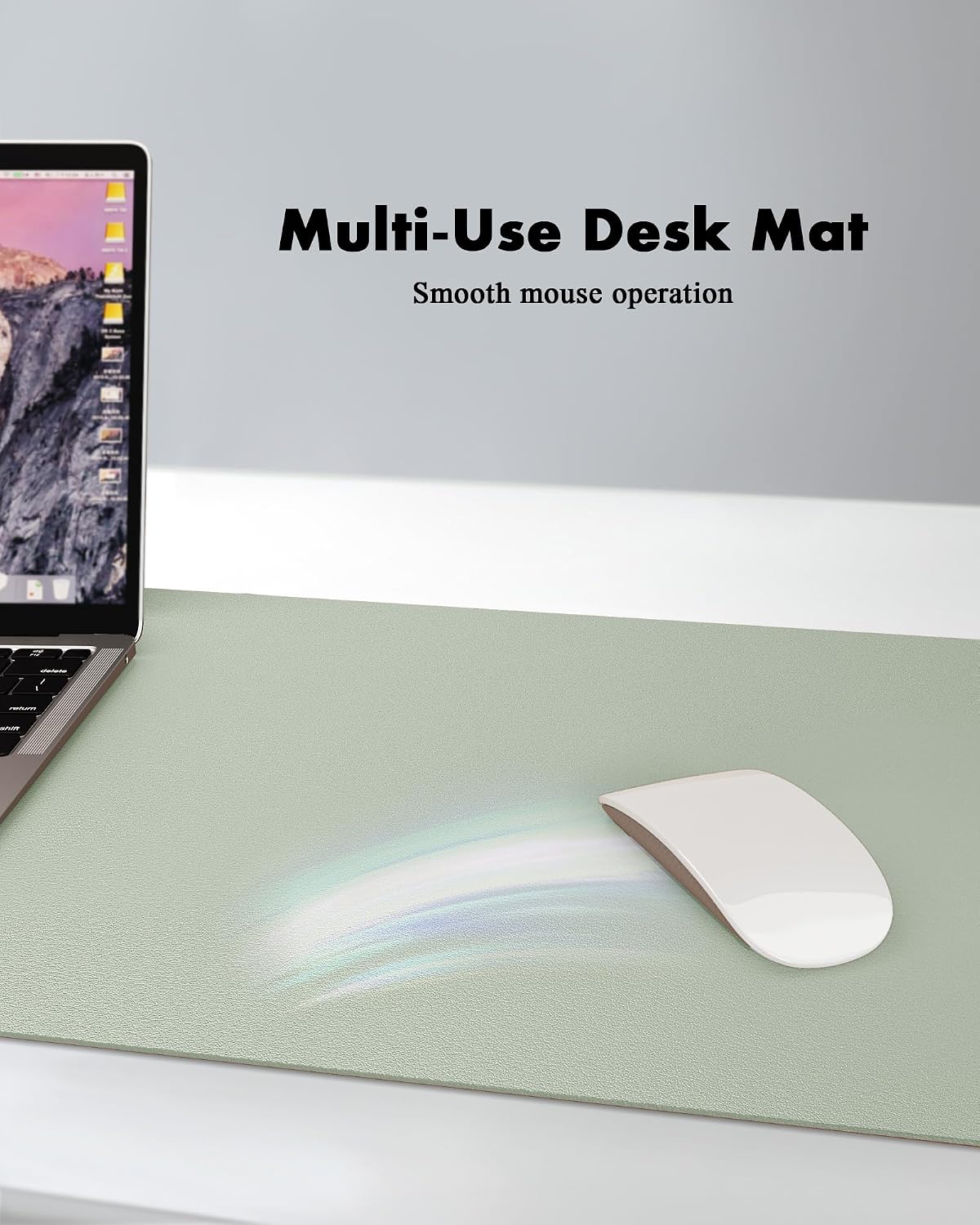 Double-Sided Desk Pad, 31.5"x15.7"Leather Desk Mat, Eco Cork Desk Pad Protector,Large Mouse Pad,Waterproof Desk Blotter for Office/Home(Coffee)