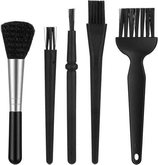 5 Pcs Keyboard Cleaning Brush, 5.5 Inch Anti Static Brush, Computer Laptop Keyboard Small Space, Dust Cleaning (Black)