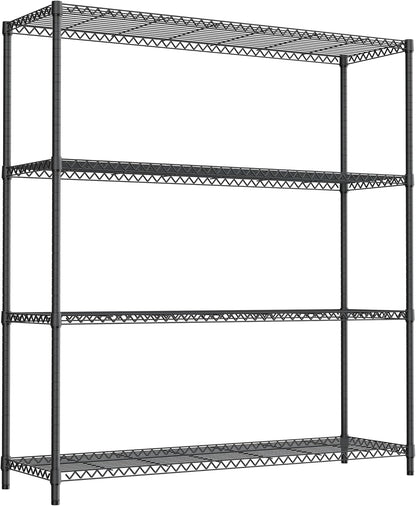 M MZG 450 lbs Steel Storage Shelving 3-Tier Utility Shelving Unit Steel Organizer Wire Rack for Home,Kitchen,Office (11.8" D x 17.7" W x 26.3" H) - Colors B