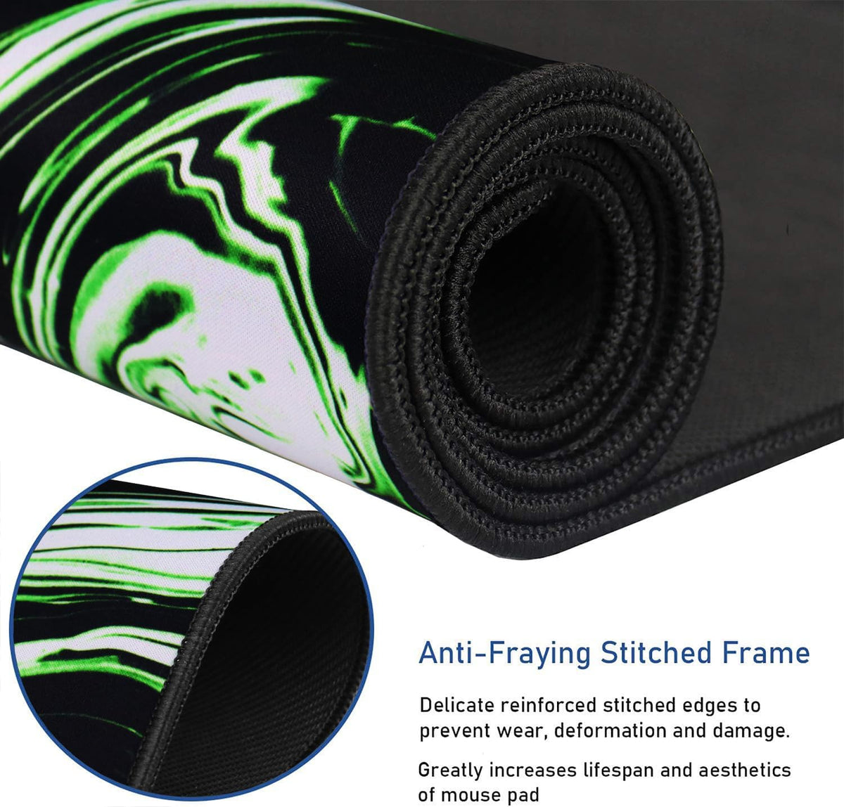 Large Extended Gaming Mouse Pad with Stitched Edges (31.5X15.7In) Mousepad
