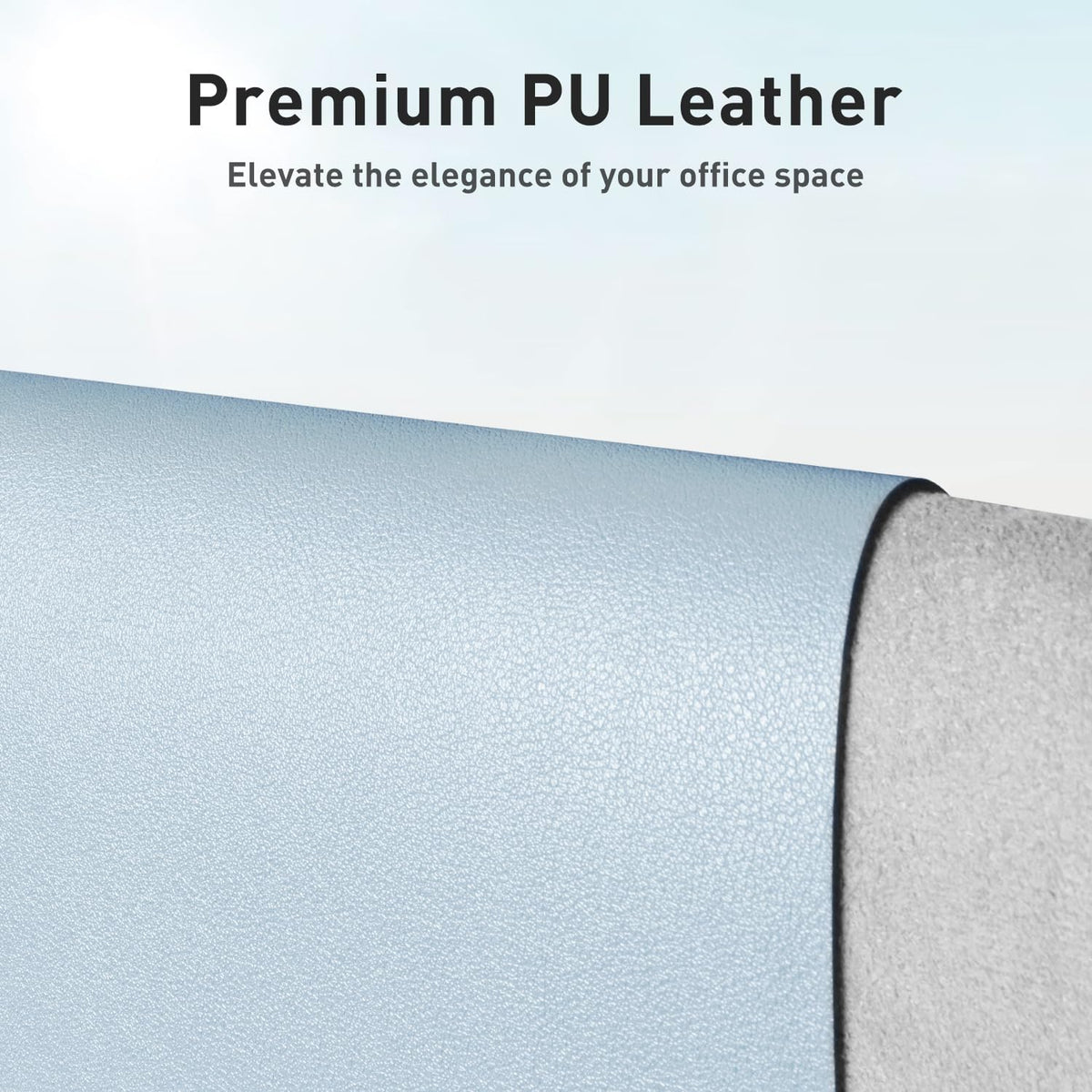 Aothia Leather Office Desk Pad Protector, Non-Slip PU Leather Desk Blotter, Waterproof Laptop Writing Mouse Pad for Office and Home, Black, 31.5" x 15.7" - Colors B
