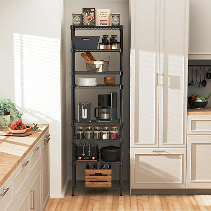 M MZG 450 lbs Steel Storage Shelving 3-Tier Utility Shelving Unit Steel Organizer Wire Rack for Home,Kitchen,Office (11.8" D x 17.7" W x 26.3" H) - Colors A