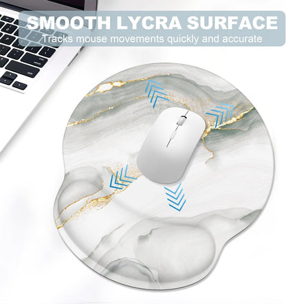 Ergonomic Mouse Pad with Wrist Rest and Keyboard Wrist Rest, Mousepad