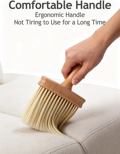 Keyboard Cleaning Brush, Wooden Piano Cleaner Brush, Instrument Dusting Brush Anti-Static Double Sided Ultra Soft Brush, Universal Guitar Laptop Synthesizers Keyboard Brush