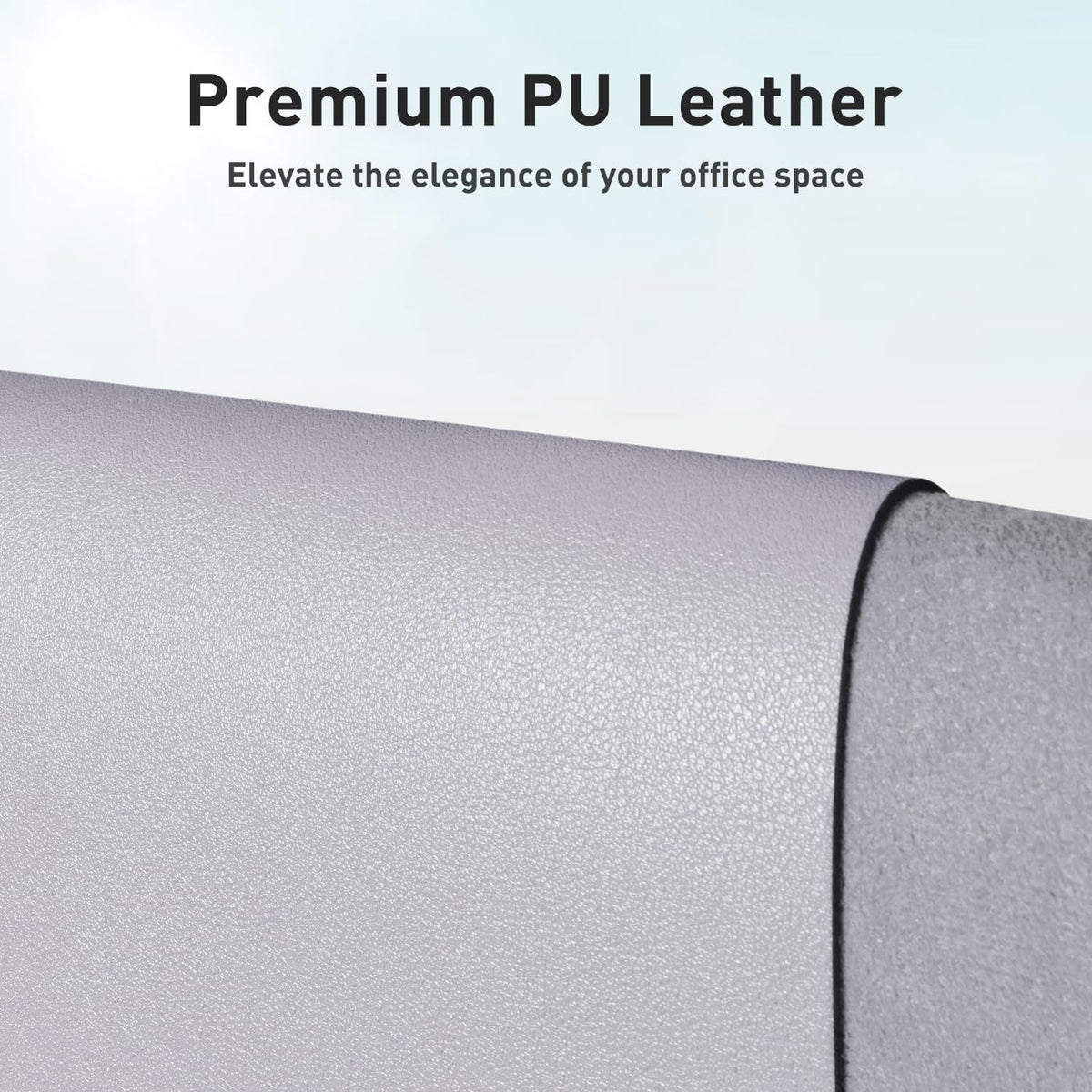 Aothia Leather Office Desk Pad Protector, Non-Slip PU Leather Desk Blotter, Waterproof Laptop Writing Mouse Pad for Office and Home, Black, 31.5" x 15.7" - Colors B