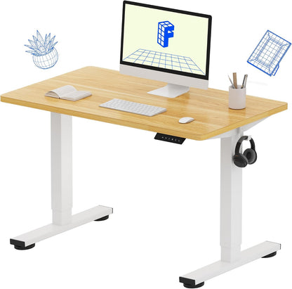 EN1 48"x24" One-Piece Standing Desk, White
