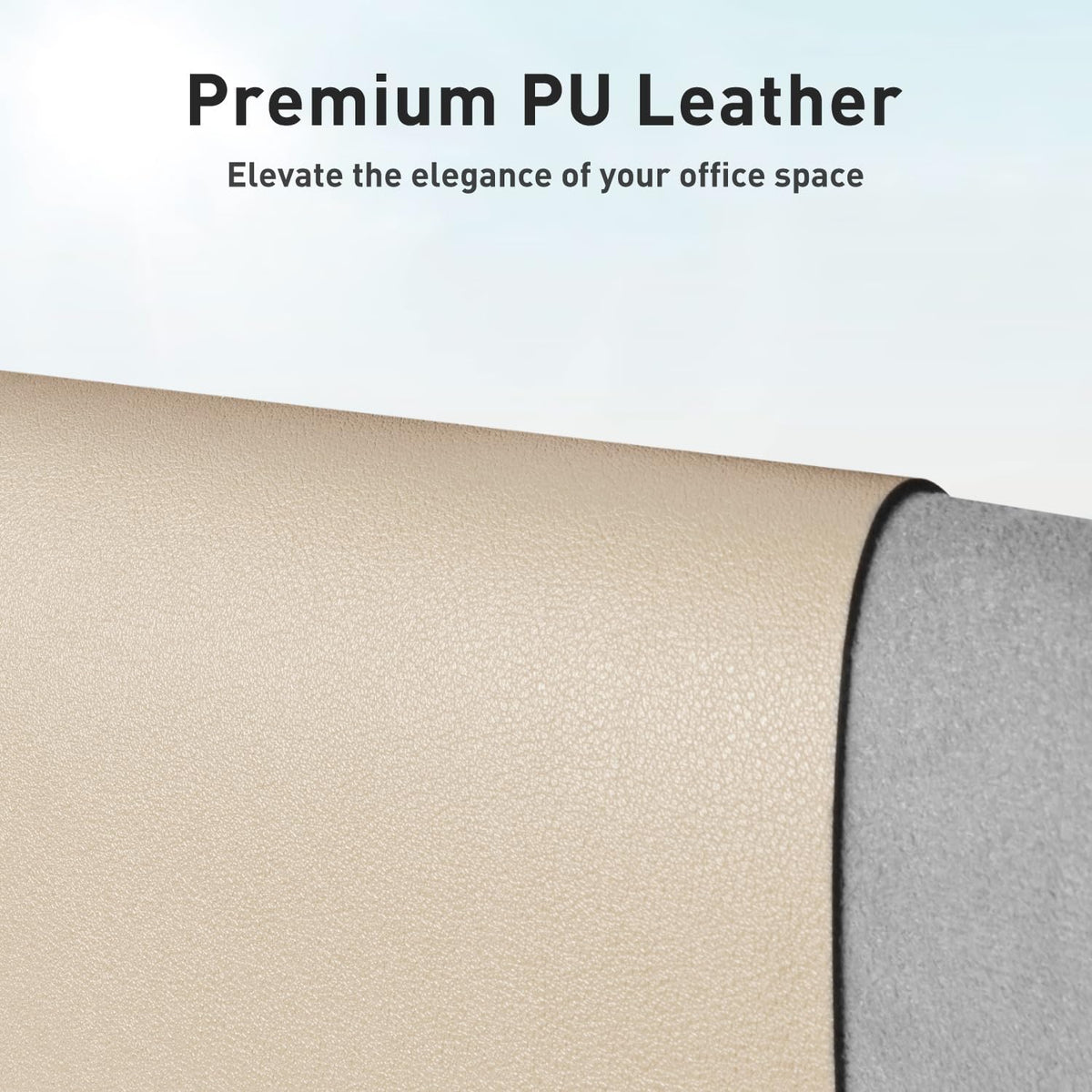 Aothia Leather Office Desk Pad Protector, Non-Slip PU Leather Desk Blotter, Waterproof Laptop Writing Mouse Pad for Office and Home, Black, 31.5" x 15.7" - Colors B