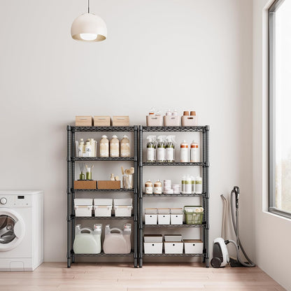 M MZG 450 lbs Steel Storage Shelving 3-Tier Utility Shelving Unit Steel Organizer Wire Rack for Home,Kitchen,Office (11.8" D x 17.7" W x 26.3" H) - Colors A