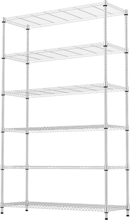 M MZG 450 lbs Steel Storage Shelving 3-Tier Utility Shelving Unit Steel Organizer Wire Rack for Home,Kitchen,Office (11.8" D x 17.7" W x 26.3" H) - Colors B