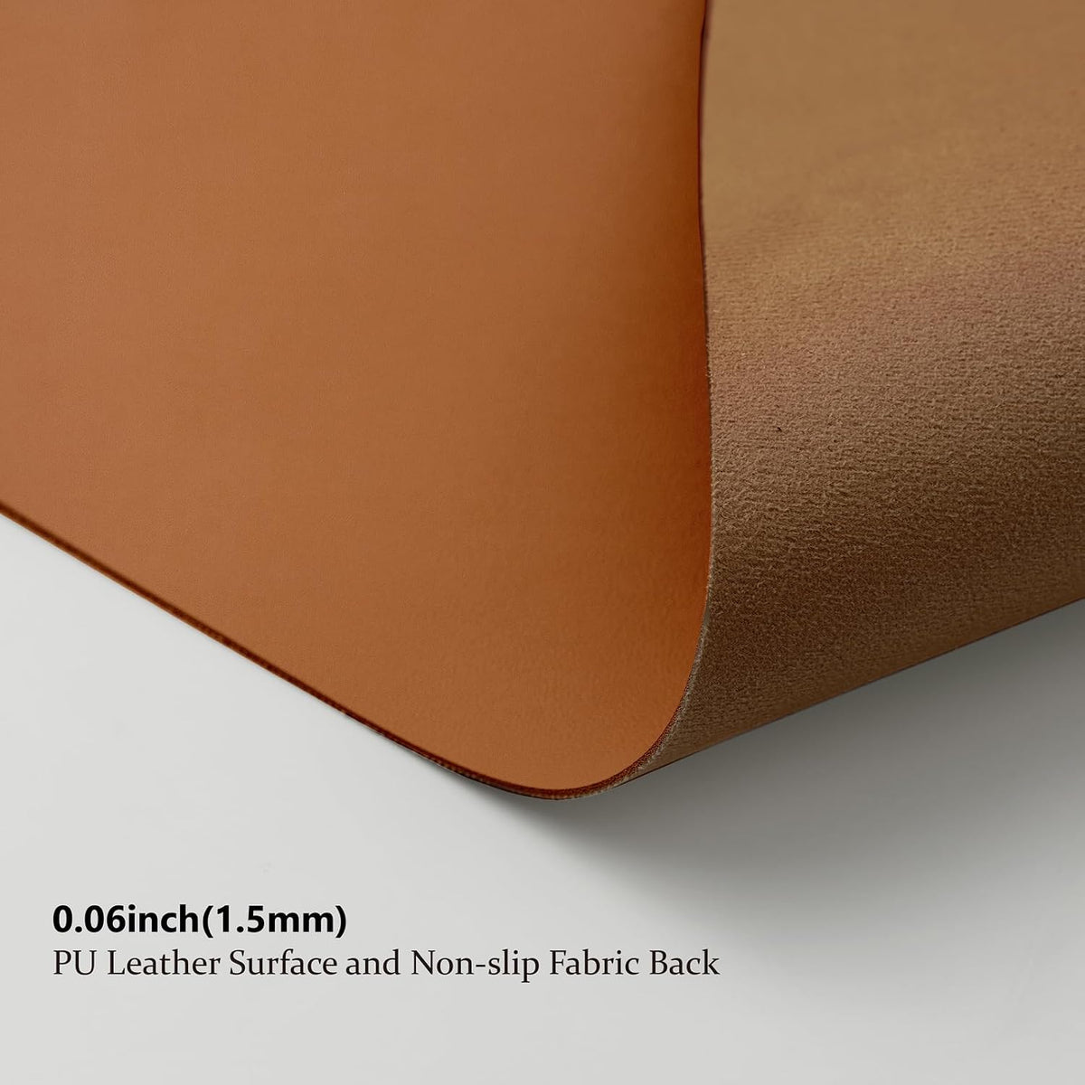 HOMIEAZICOZI Leather Desk Mat - Non-Slip PU Desk Pad for Office and Home - Desk Organization and Accessories - Ideal for Large Mouse Pad and Desk Mats on Top of Desks (Black,36''x 17'') (DPD-B-L)