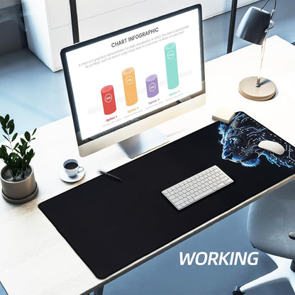 XXL Professional Large Mouse Pad & Computer Game Mouse Mat (35.4x15.7x0.1IN, Map) (90 * 40 Map)