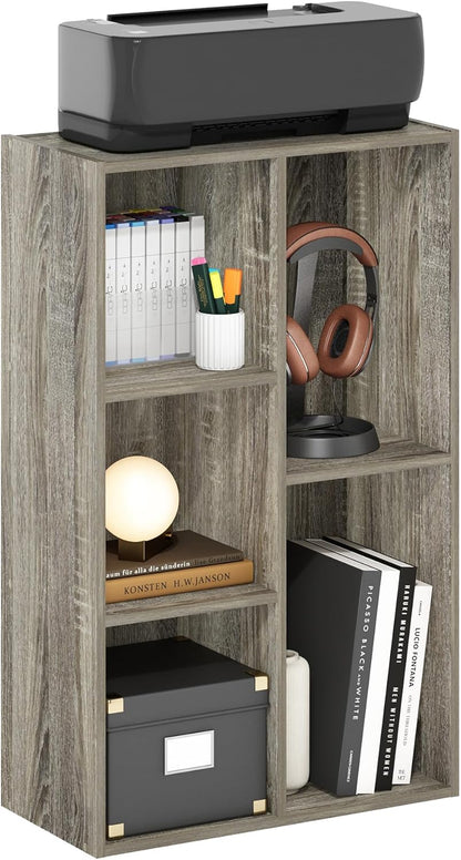 Furinno PASIR Book Shelf, 2-Tier Modern Bookshelf, Open Shelves Bookcase 9 x 12 x 21, Easy Assembly, for Living Room, Bedroom, Home Office, White
