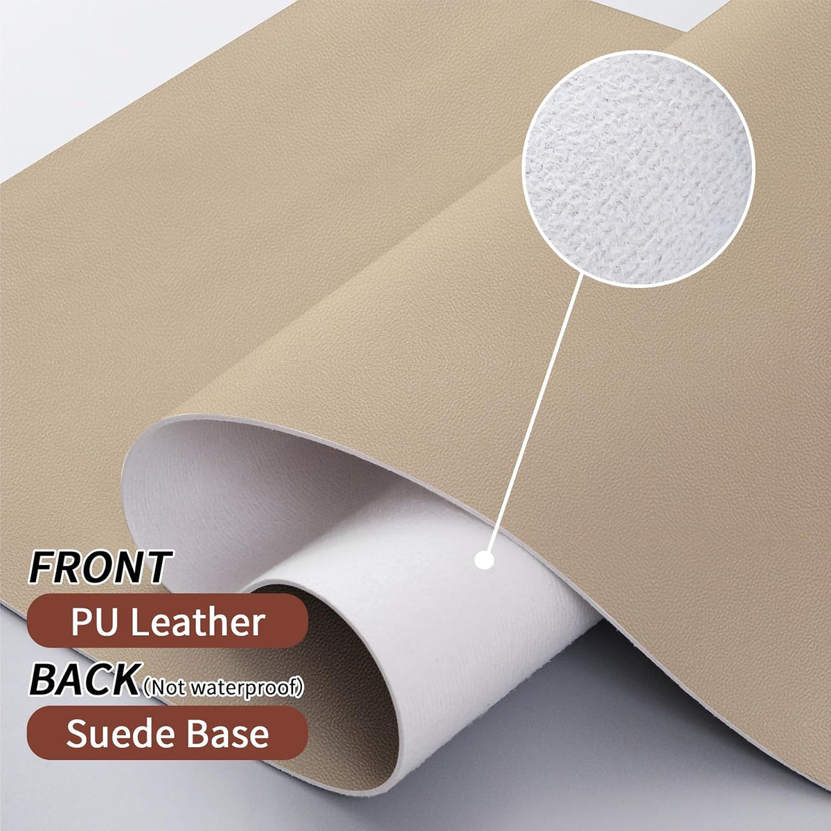 Bloss Leather Desk Pad and Keyboard Wrist Rest, Large Mouse Pad + Keyboard Pad+Mouse Wrist Support, Non-Slip Desk Mat Protector for Office, Home(31.5×15.7 Inches,Beige) - Colors A