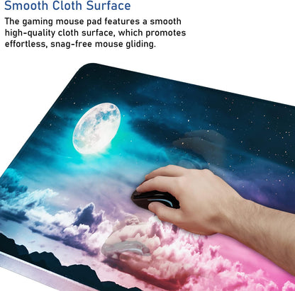 Large Extended Gaming Mouse Pad with Stitched Edges (31.5X15.7In) Mousepad