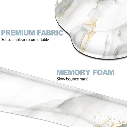 Ergonomic Mouse Pad with Wrist Rest and Keyboard Wrist Rest, Mousepad