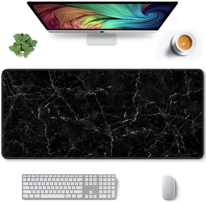 Auhoahsil Desk Mat, Ultra Large Mouse Pad, XXL Gaming Mousepad, Green Tropical Leaves Deskpad, Big Extended Full Size Mouse Pad, Desktop Desk Matt for Keyboard, Laptop & Computer, 35.5 x 15.7 in - Colors B