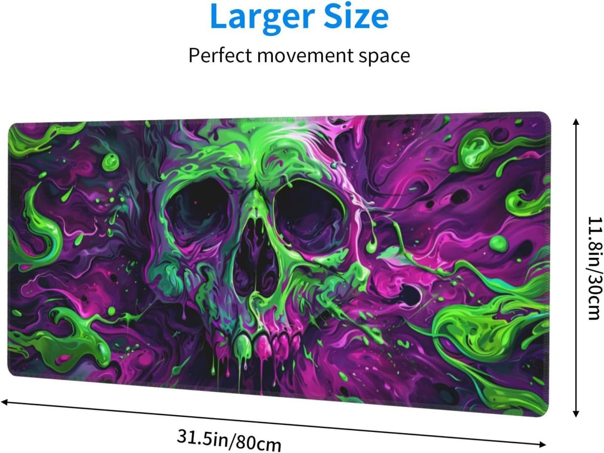 Japanese Mouse Pad, Large Japanese Desk Mat, XL Anime Gaming Keyboard Mat, Non-Slip Rubber Base, Big Extended Desk Protector for Home Office, 31.5”x11.8”