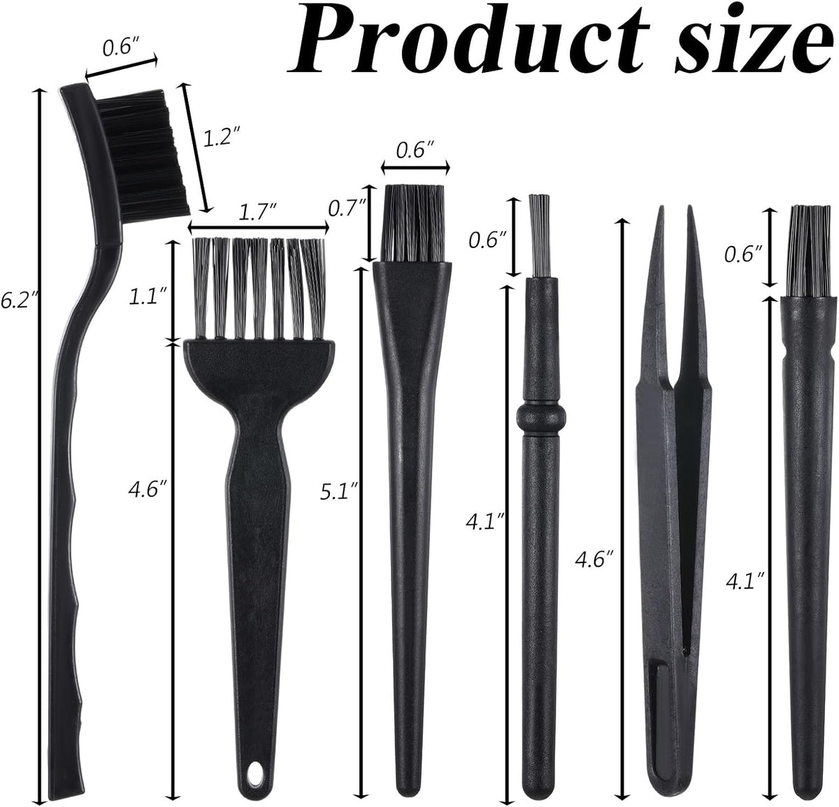 6 Pack Keyboard Cleaning Brush Small Cleaner Brushes Anti Static Brush Electronic Dust Cleaning Brushes for Computer Motherboard Camera Car Interior and Hard to Reach Spaces