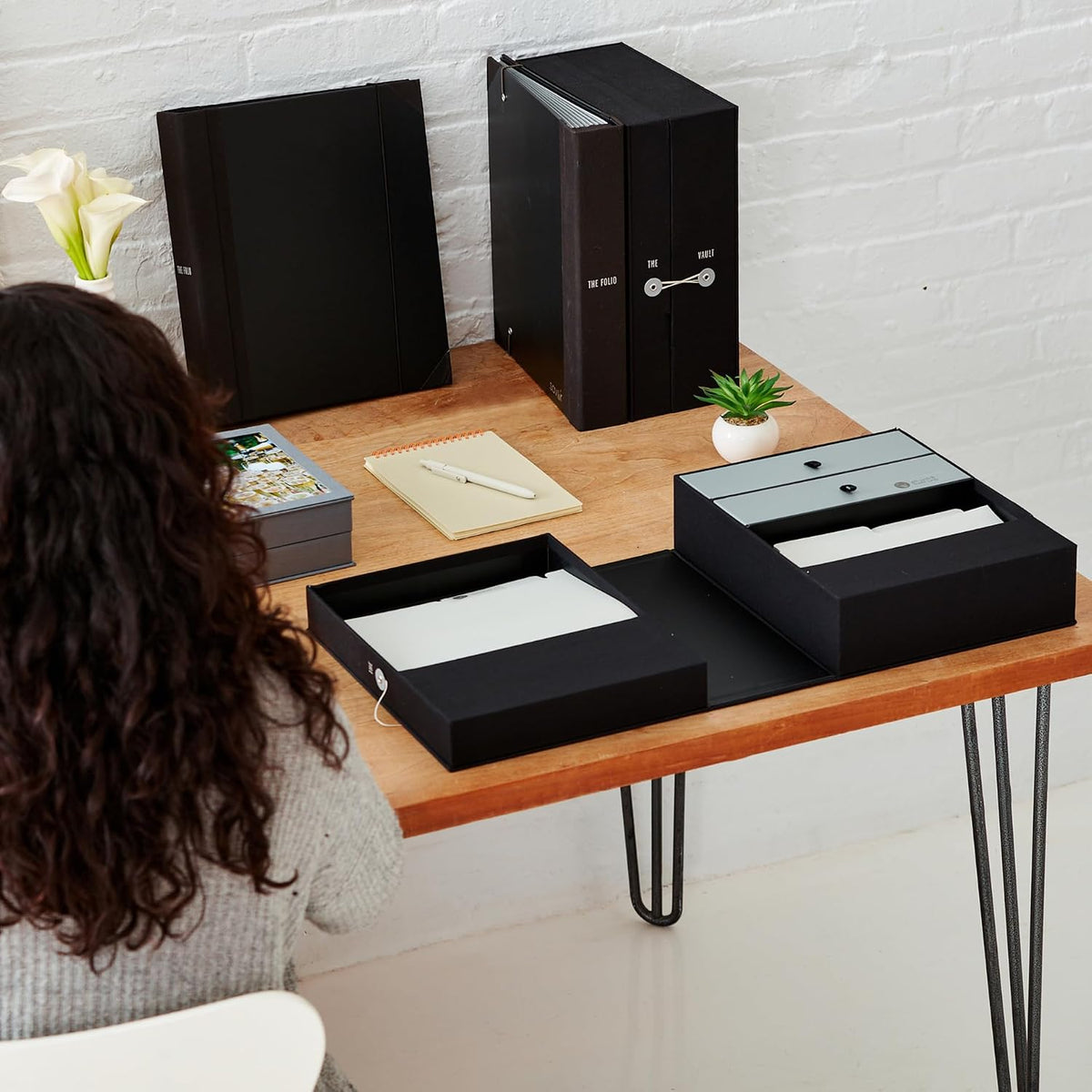 Savor | All-in-One Desk Organizer | Blue – Keep Desk, Office, and Home Organized All-in-One Storage System for Important Files, Documents, Stationery, and Office Supplies