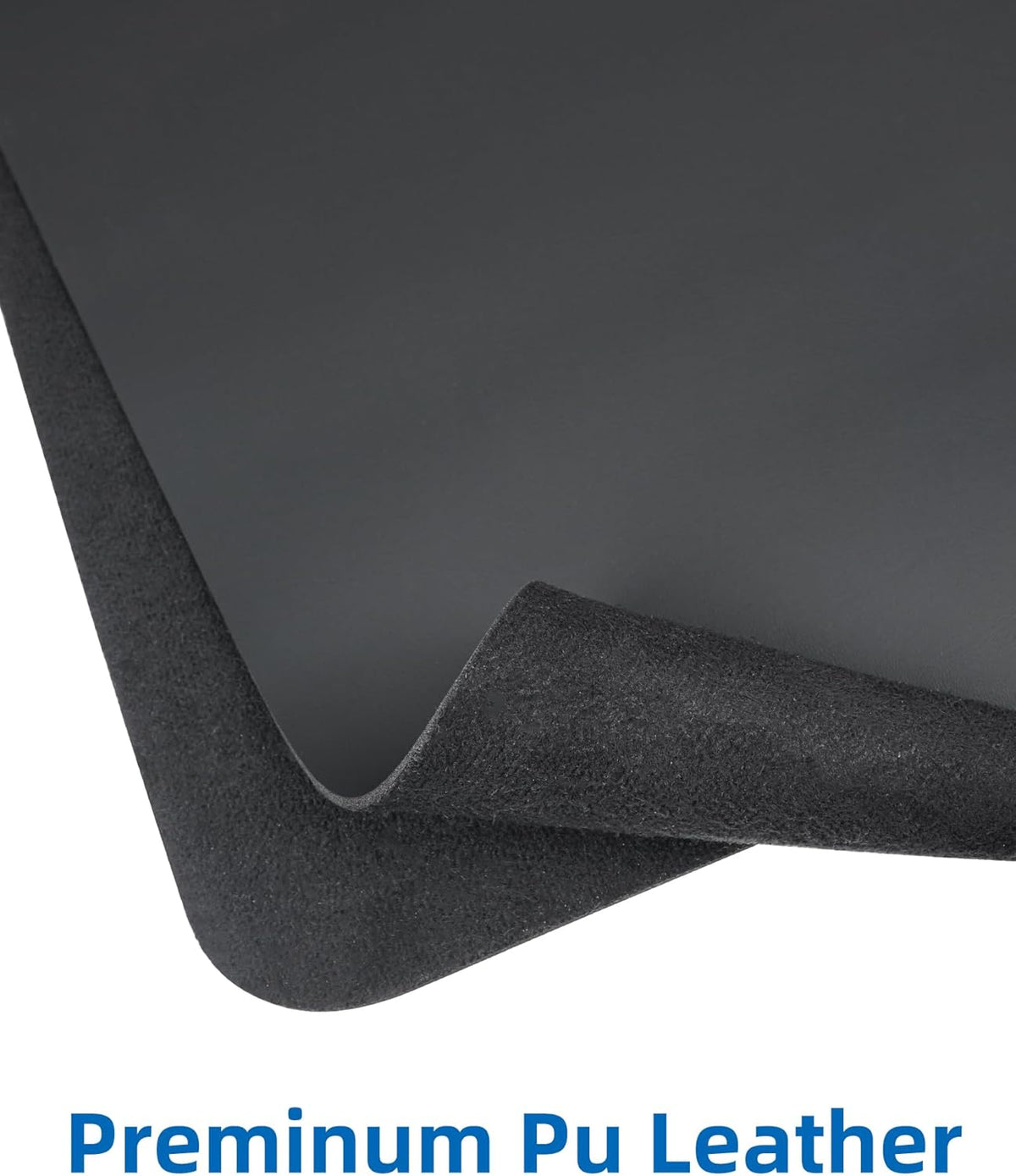 Large Desk pad mat,Mouse Pad,Office Desk Mat, Non-Slip PU Leather Desk Blotter,Large Desk pad,Waterproof Keyboard mat for Office/Home/Decor (Black,48" x 17")