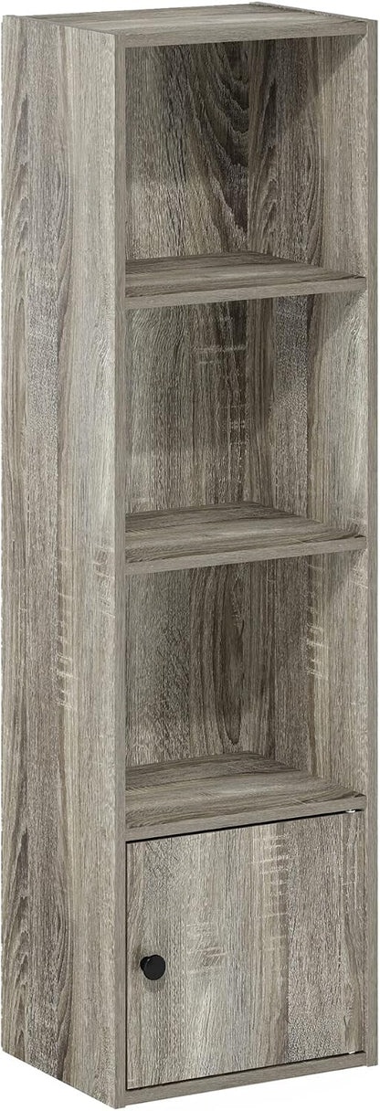 Furinno PASIR Book Shelf, 2-Tier Modern Bookshelf, Open Shelves Bookcase 9 x 12 x 21, Easy Assembly, for Living Room, Bedroom, Home Office, White