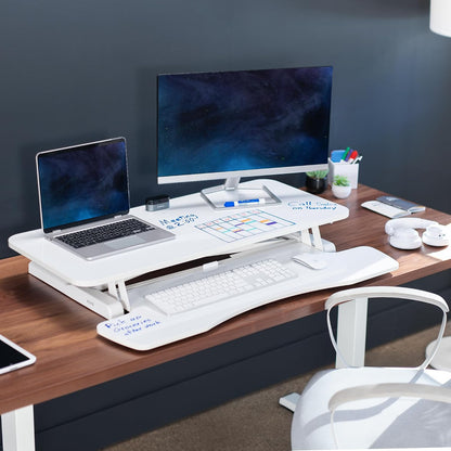 Black 32 in Standing Desk Converter, DESK-V000K
