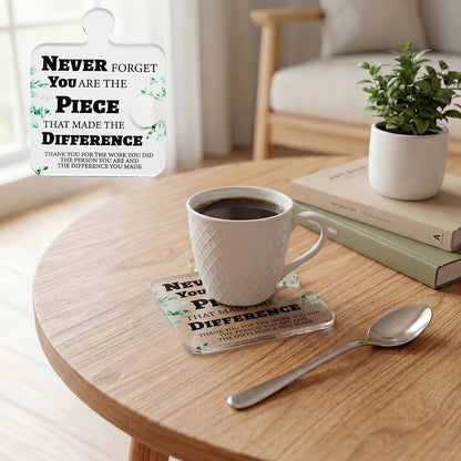 Chaos Coordinator Coasters: Funny Coffee Coaster Set for Office Desk Accessories and Stress Relief Gifts,Acrylic Single Coaster,Office Coaster for Desk,Teacher, Employee Appreciation Gifts,