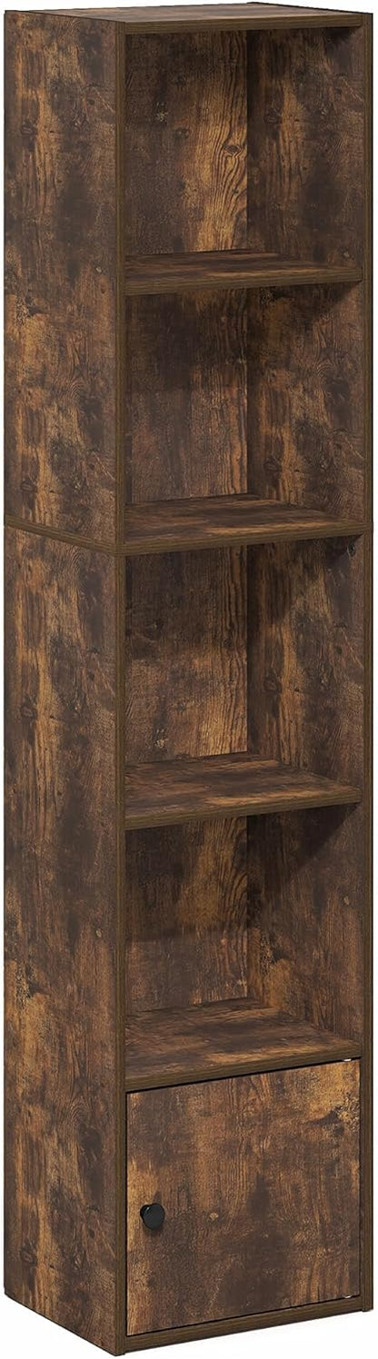 Furinno PASIR Book Shelf, 2-Tier Modern Bookshelf, Open Shelves Bookcase 9 x 12 x 21, Easy Assembly, for Living Room, Bedroom, Home Office, White