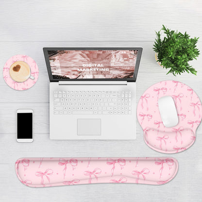 Ergonomic Mouse Pad with Wrist Rest and Keyboard Wrist Rest, Mousepad
