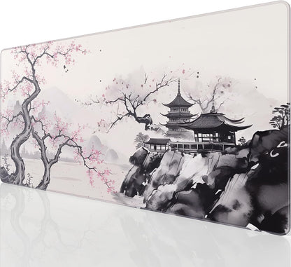 KTRIO Large Gaming Mouse Pad Desk Mat for Gamer, 31.5" x 11.8", Black, XL | Extended Size Design, Superior Micro-Weave Cloth, Non-Slip Rubber Base, Durable Stitched Edges, Water-Resistant Coating